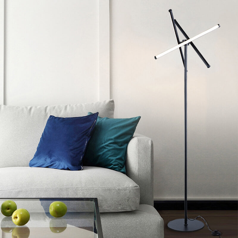 Minimalist Light Luxury Lines Design Adjustable LED Standing Floor Lamp