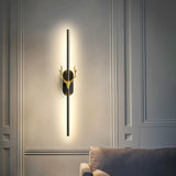 Modern Light Luxury Aluminum Long Strip Antler Shape LED Wall Sconce Lamp