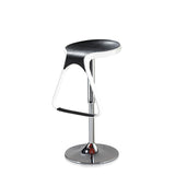 Contemporary Nordic Round ABS Metal Base Bar Stool Footrest Liftable Swivel For Dining Room