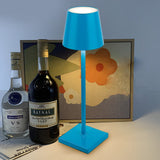 Top Hat Aluminum Rechargeable Portable Touch-Control Table Lamp