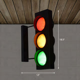 Traffic Light Board Wall Lighting Decorative Metal Restaurant Wall Sconce Light