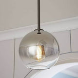 Nordic Gradient Glass 1-Light Globe Pendant Light