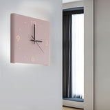 Mute USB Motion Sensor LED Foldable Double Sided Corner Wall Clock