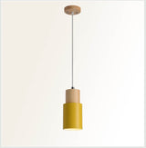 Nordic Macaron Cylinder Aluminum 1-Light Single LED Pendant Light