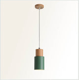 Nordic Macaron Cylinder Aluminum 1-Light Single LED Pendant Light