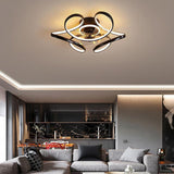 18" Flower Shaped Modern Ceiling Fans Light with Remote Chandelier with Fan