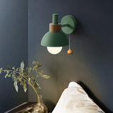 Nordic Macaron Globe 1-Light Wall Sconce Lamp