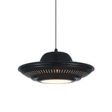 Industrial Vintage Iron Flying Saucer 1-Light Pendant Light