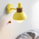 Nordic Macaron Globe 1-Light Wall Sconce Lamp