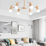 6-light Antlers-shaped LED Nordic Chandeliers Ceiling Lights Hanging Lamp