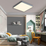 Square Modern Style Design Flush Mount Lighting Metal PVC Acrylic LED Bedroom Ceiling Lights