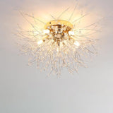 Modern Creative Dandelion Crystal 5/6/8 Light Semi-Flush Mount Ceiling Light