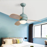 36 Inches Nordic Minimalist LED Remote Control Ceiling Fan Light for Living Room Dining Room