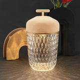 Pretty Cup-Shape Crystal Table Lamp Glass Ambient Lighting