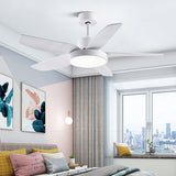 46 Inch Variable Frequency Mute LED Three-color Dimming Ceiling Fan Light