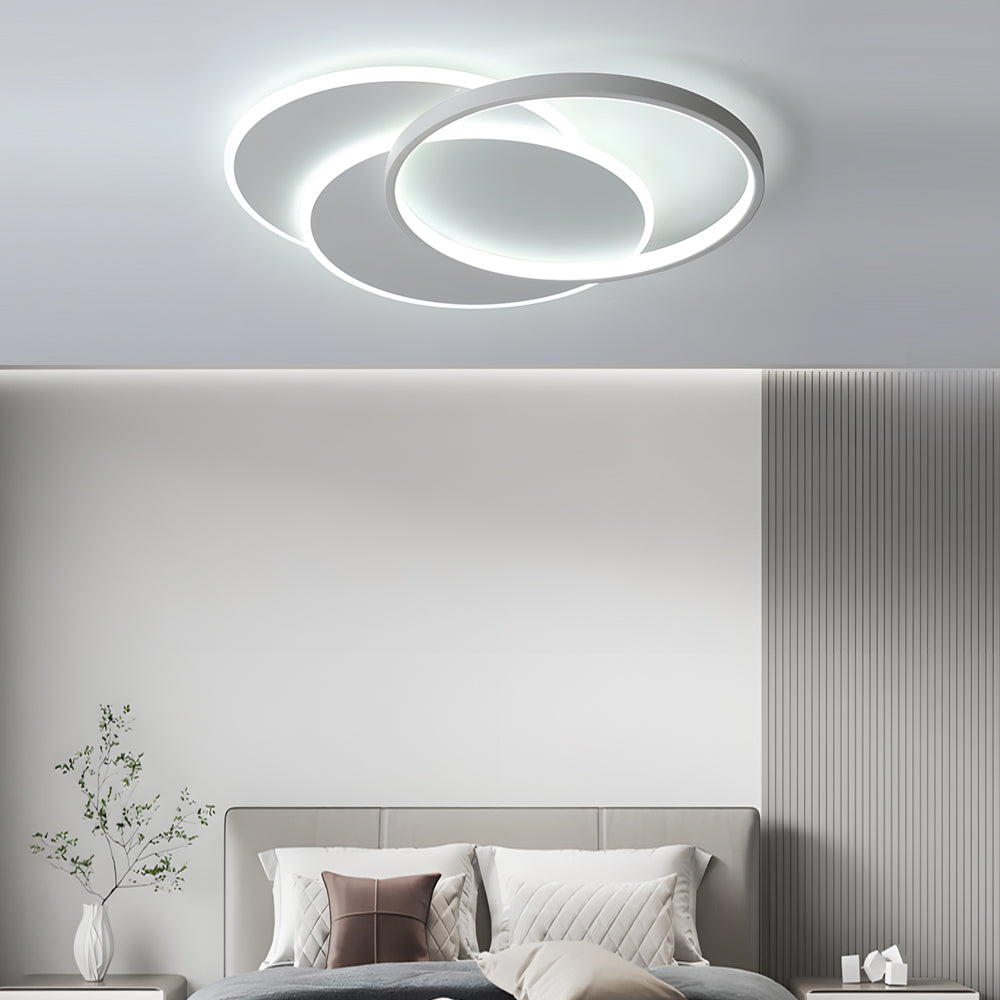 Round 3 Step Dimming LED Dimmable with Remote Nordic Ceiling Lights