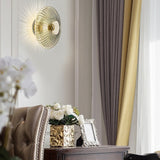 Round Striped Glass LED Post-Modern Wall Lights Fixture Wall Sconce Lighting