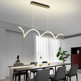 Wave Minimalist Three Step Dimming LED Stepless Dimming Modern Chandelier