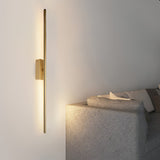 Electroplated Metal Strip LED Modern Wall Sconce Lighting Wall Lamp