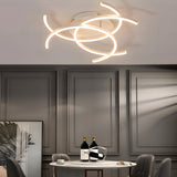 Personality Lines LED Dimmable with Remote Control Modern Ceiling Light Fixture