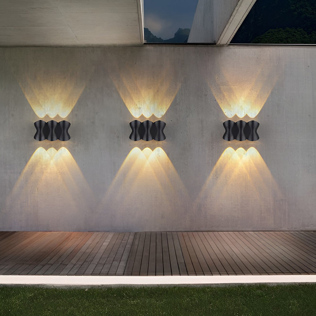 Creative LED Up and Down Lights Waterproof Modern Outdoor Wall Lamp