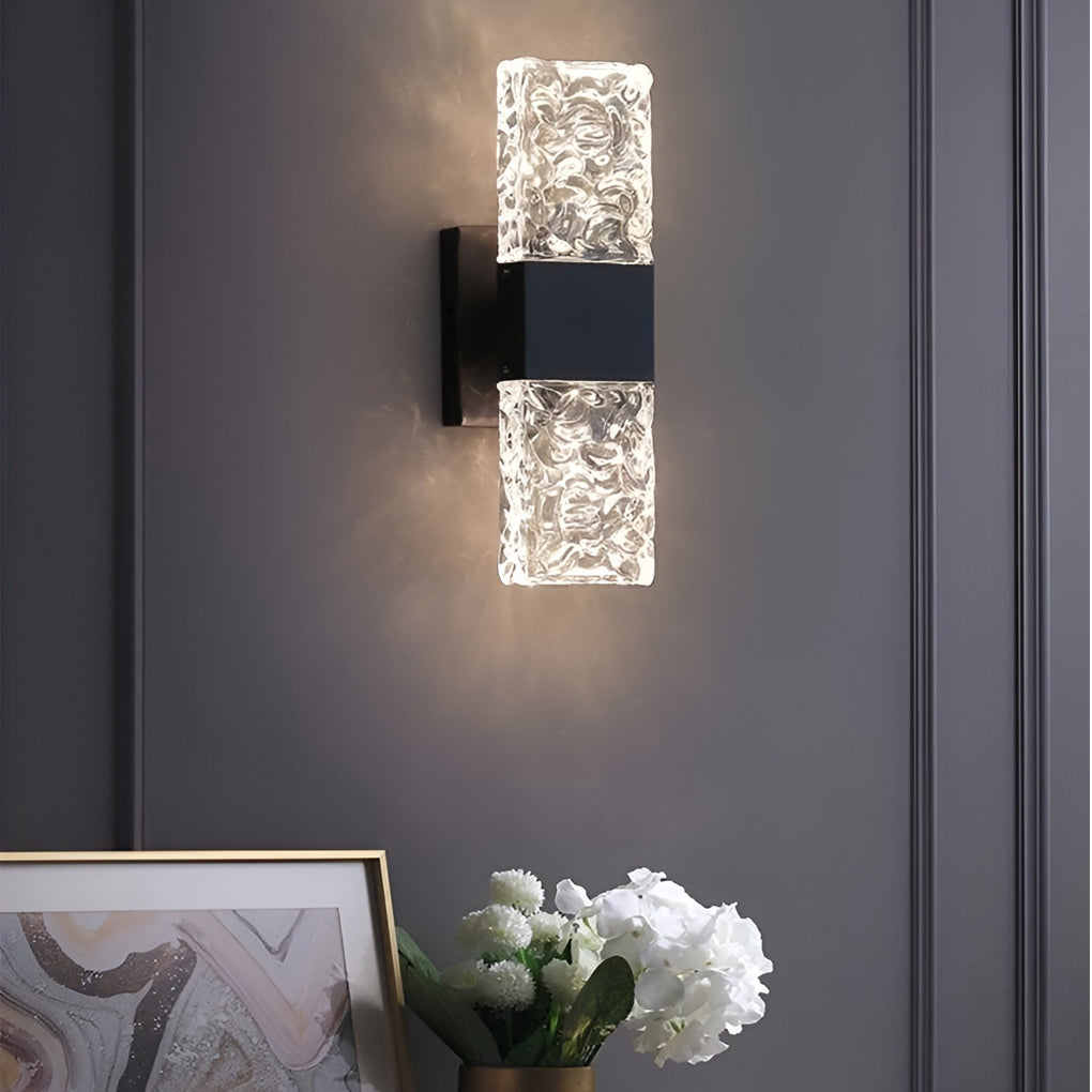 Creative Crystal Up and Down Lights LED Electroplated Modern Wall Sconces