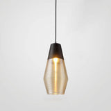 Modern Ribbed Glass 1 -Light Pendant Light