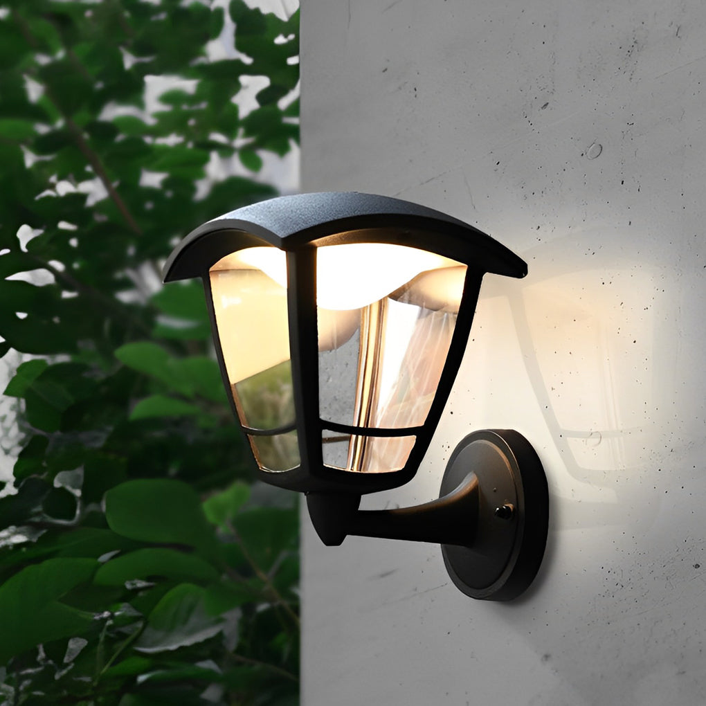 Retro Waterproof Black Vintage Outdoor Wall Lamp Plug in Wall Sconce Lighting