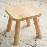 Modern Minimalist Square Wooden Low Stool For Living Room