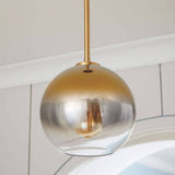 Nordic Gradient Glass 1-Light Globe Pendant Light