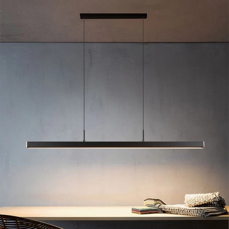 Modern Minimalist Long Strip LED Pendant Light