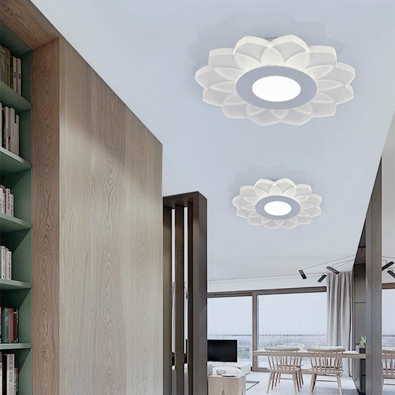 Modern Flush Mount Light Concentric Circle Flower Shaped Light