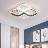 Overlapping Squares LED Modern Ceiling Light Flush Mount Lighting