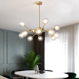 Radiant Beauty 12- Light Sputnik Semi Flush Fixture Chandelier