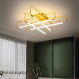 Geometric Lantern Dimmable LED Modern Ceiling Lights Flush Mount Lighting