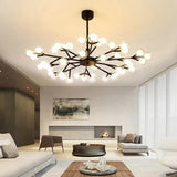 45 Lights LED Cluster Design Glass Modern Chandelier Ceiling Light