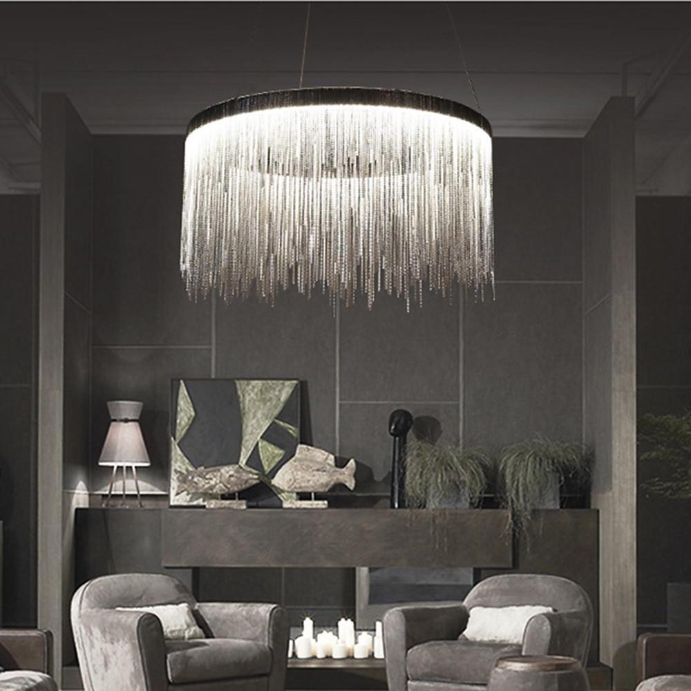 LED Modern Drum Chandelier for Living Room