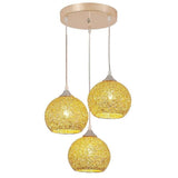 Semi-Transparent Cluster Metal Bar Pendant Light with Sternly Durable Adjustable