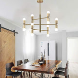 6 Lights LED Modern Sputnik Chandelier Pendant Light Hanging Lamp