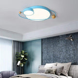 Circle Globes Flush Mount Ceiling Light LED Dimmable Light