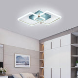 Squares Artistic Dimmable LED Modern Ceiling Lights Flush Mount Lighting