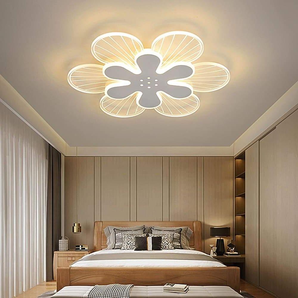 Flowers Shapes LED White Modern Ceiling Lights Flush Mount Lighting