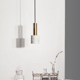 Cylinder Concrete LED Electroplated Nordic Pendant Light Island Lights