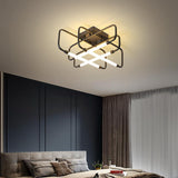 Geometric Lantern Dimmable LED Modern Ceiling Lights Flush Mount Lighting