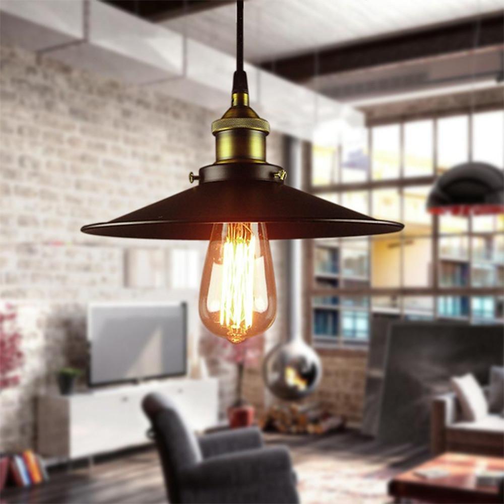 Metal Cone-shaped LED Industrial Style Pendant Lighting Island Lights