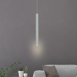 Mini Elongated Cylinder LED Contemporary Pendant Light Island Lights