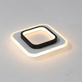 2 Light Square Flush Mount Ceiling Light LED Light