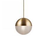 Round Ball Electroplated Glass Metal LED Nordic Pendant Lighting Island Light