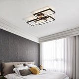 Geometric Rectangle LED Modern Flush Mount Lighting Ceiling Light