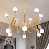 12 Lights Sputnik Design LED Nordic Chandeliers Hanging Lamp Pendant Light